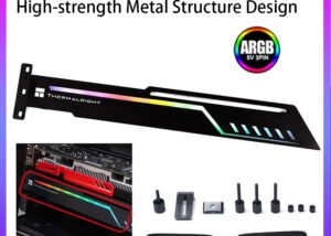 TR-GCSF-ARGB Thermalright TR-GCSF Graphics Card GPU Brace Support Holder with ARGB Lighting, Metal Frame, Adjustable Length, 5V ARGB Lighting