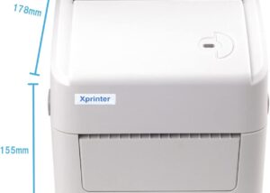 Xprinter XP-420B Direct Thermal Label Printer ; Monochrome printing; Direct thermal ; Maximum Printing Width: 4 Inches .One multi-functional button and one two-color