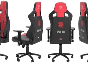 noblechairs Epic Gaming Chair, Ergonomic Office Chair, Office Gamer Armchair, Back Support and Lumbar Support, for Users up to 120kg and 1.85m Height (Spider-Man Limited Edition)
