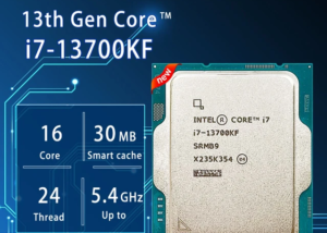 Intel Core i7-13700KF CPU – Core i7 13th Gen Raptor Lake 16-Core (8P+8E) P-core Base Frequency: 3.4 GHz E-core Base Frequency: 2.5 GHz LGA 1700 125W Desktop Processor – BX8071513700KF  " TRAY  NO BOX 1YR WARRANTY"