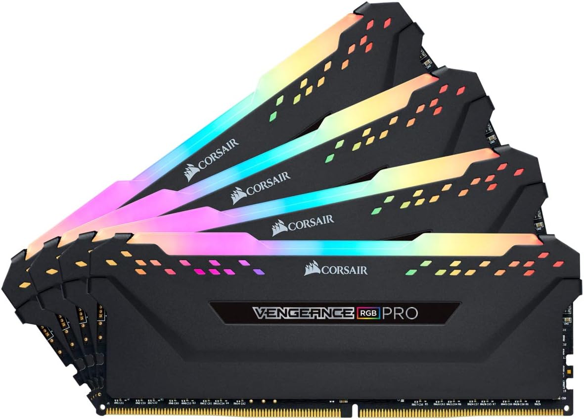  RAM Corsair Vengeance RGB 32GB DDR4 3000 (PC4-24000) C16 Desktop Memory – Black (CMW128GX4M4D3000C16) Compatible Devices Intel Z390,Intel X299