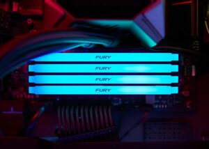 RAM Kingston FURY Beast 16GB 3200MT/s DDR4 CL16 Desktop Memory Single Module | Intel XMP | AMD Ryzen | Plug n Play | RGB Infrared Syncing | KF432C16BB12A/16