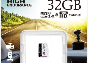 Kingston High Endurance 32GB MicroSD Card High Performance, 1080P, Full HD, Up to 95MB/S Read, (SDCE/32GB)