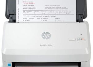 HP ScanJet Pro 3000 s4 Sheet Feed Scanner ; Document scanner ; Max. Paper format A4 ; Scan volume/day (max.): 4,000 pages ; Scan speed (max.): 40.0 ppm