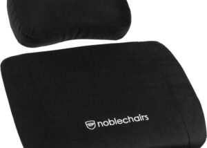 MEMORY FOAM Lumbar-Support PILLOW SET FOR Office and Gaming Chair - NOBLECHAIRS- BLACK