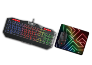 Fantech Gaming Gear Combo P31 : RGB GAMING Keyboard + GAMING Mouse + Mousepad .One Fantech P31 Gaming set for every type of computer game