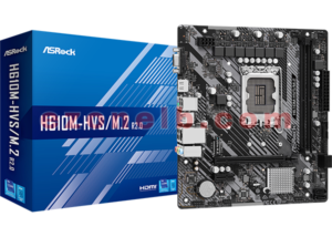 ASRock H610M-HVS/M.2 R2.0 DDR4 GAMING MOTHER BOARD : ASRock H610M-HVS/M.2 R2.0, Intel H610, 1700, Micro ATX, 2 DDR4, VGA, HDMI, PCIe4, 1x M.2
