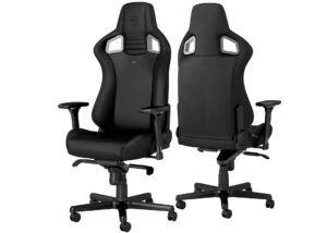 Practical tilting function (max. 11°) 4D Armrests with maximum adjustability Adjustable angle of the backrest (90° to 135°) Adjustable seat height (approx. 48 – 58 cm) Two comfortable cushions included