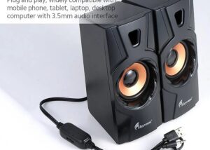Hotmai 2.0 Multimedia Speaker Full Bass , USB Wired for PC Computers, Laptop & Mobiles