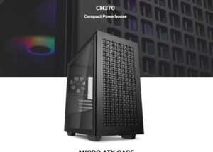 Compact Powerhouse: The CH370 micro ATX case can pack in the best high-end components without a sweat to be a compact gaming powerhouse. Expand Your Cooling: Install liquid cooling radiators up to 360mm in the front or up to 240mm on top with a max support for up to 8x 120mm or 4x 140mm case fans. Magnetic Glass Panel: Experience the easiest way to mount a full-sized tempered glass side panel for a perfect snap on fit with an optional safety lock feature when necessary. The Support You Need: A built-in GPU support bracket and also a headphone stand keep your important items in perfect place. Simple Storage Access: Install up to 2x 3.5in HDDs in a removable drive cage and 2x 2.5in SSDs with a quick release tray mount.