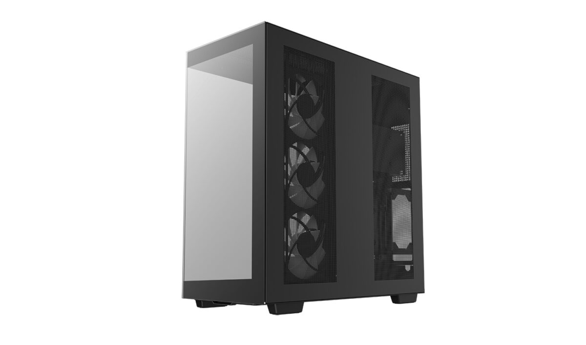 The DeepCool CH780 is an ATX+ case that focuses on the components mounted inside thanks to its tempered glass front and side panels. Airflow and compatibility with heat sinks are not neglected, as it allows watercooling up to 420 mm to be fitted