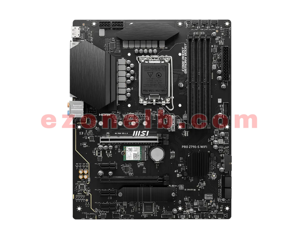 MSI PRO Z790-S WiFi ProSeries Motherboard (Supports 12th/13th/14th Gen Intel Processors, LGA 1700, DDR5, PCIe 5.0, M.2, 2.5Gbps LAN, USB 3.2 Gen2, HDMI/DP, Wi-Fi 6E, Bluetooth 5.3, ATX) - Image 8