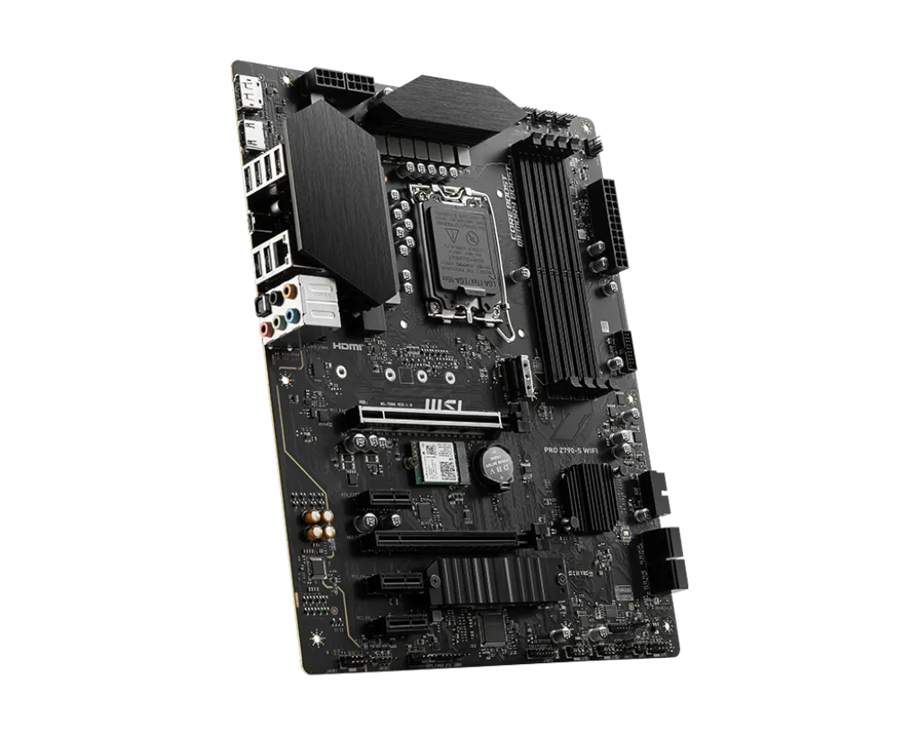 MSI PRO Z790-S WiFi ProSeries Motherboard (Supports 12th/13th/14th Gen Intel Processors, LGA 1700, DDR5, PCIe 5.0, M.2, 2.5Gbps LAN, USB 3.2 Gen2, HDMI/DP, Wi-Fi 6E, Bluetooth 5.3, ATX) - Image 9