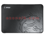 MSI Agility GD21 Gaming Mouse Pad from EXPERT ZONE MSI Agility GD21 Premium Gaming Mouse Pad, Standard Medium Size, Smooth Silk Fabric, Anti-Slip Natural Rubber Base, Extra Soft, 320mm(L) x 220mm(W) x 3mm(H)