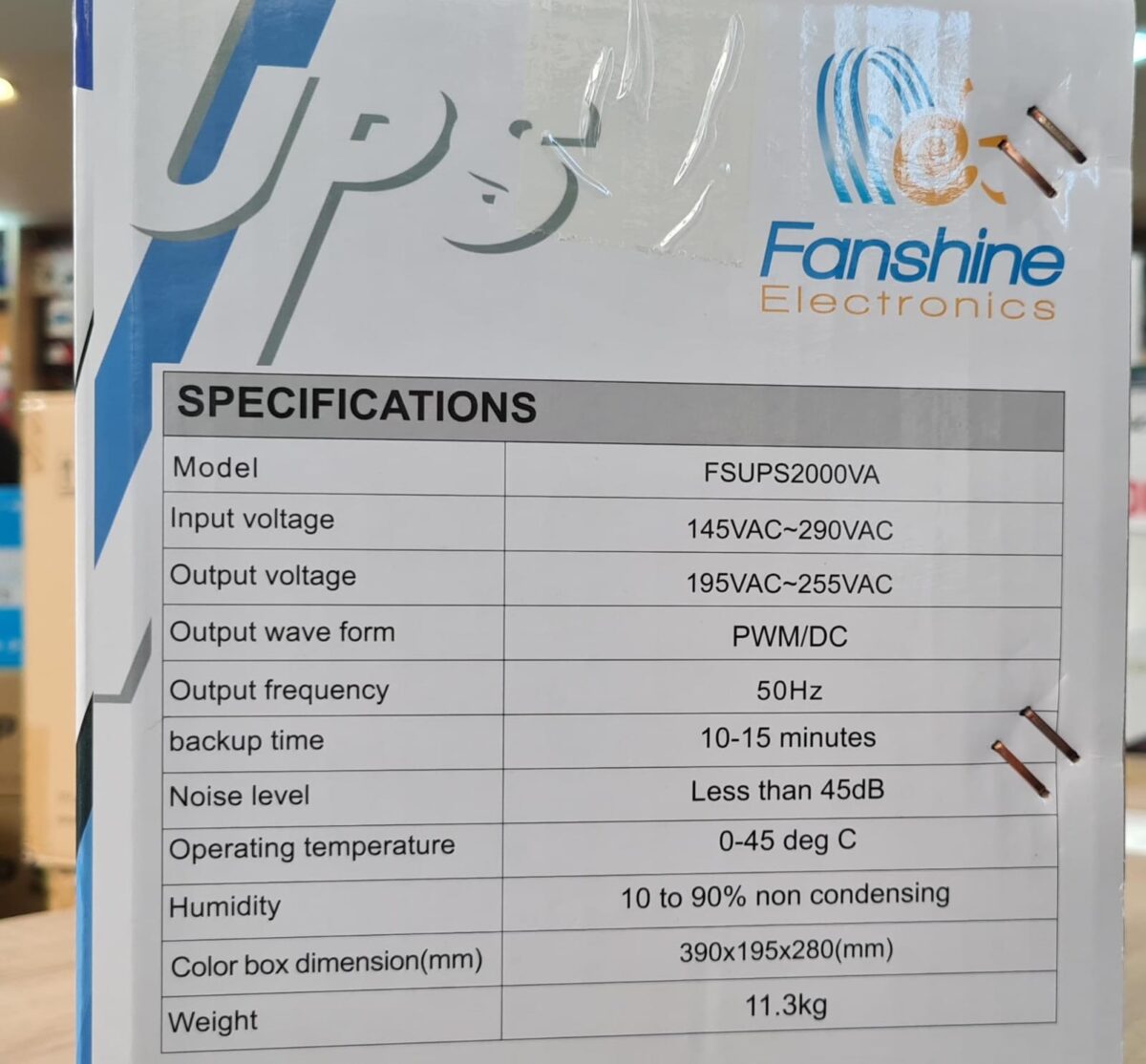 UPS FANSHINE FSUPS 2000VA 900WATT - Image 2