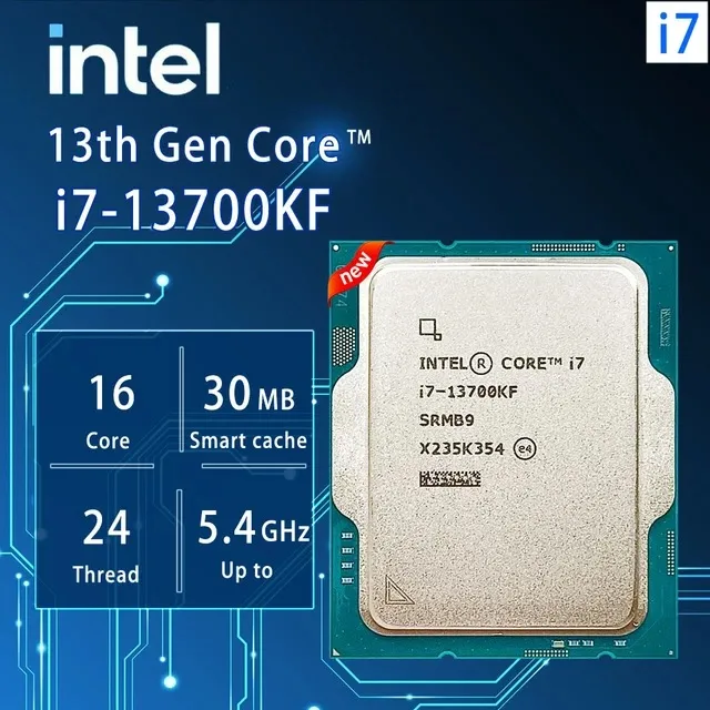 Intel Core i7-13700KF Gaming Desktop Processor 16 cores (8 P-cores + 8 E-cores)
