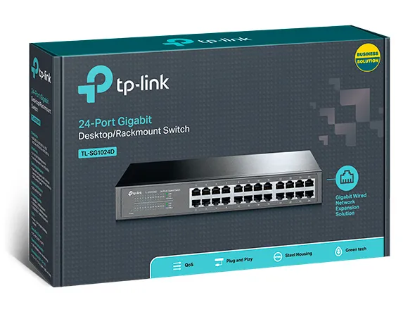 TPLINK 24-Port Gigabit Rackmount Switch TL-SG1024D