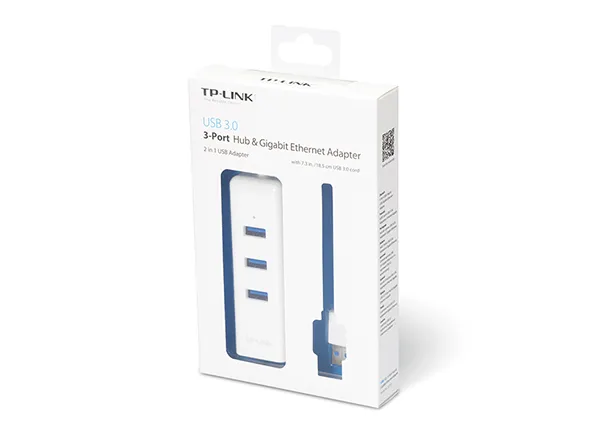 m3_1474963534224d - Copy TPLINK USB 3.0 3-Port Hub & Gigabit Ethernet Adapter 2 in 1 USB Adapter UE330 - Image 3