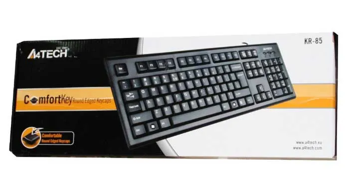 A4Tech KR-85 Comfort Round-edge Keyboard