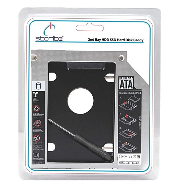 SATA 2nd HDD Caddy for 9.5mm Universal CD/DVD