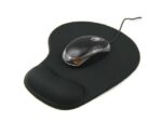 Black Wrist Comfort Memory Gel Computer Blue Mousepad
