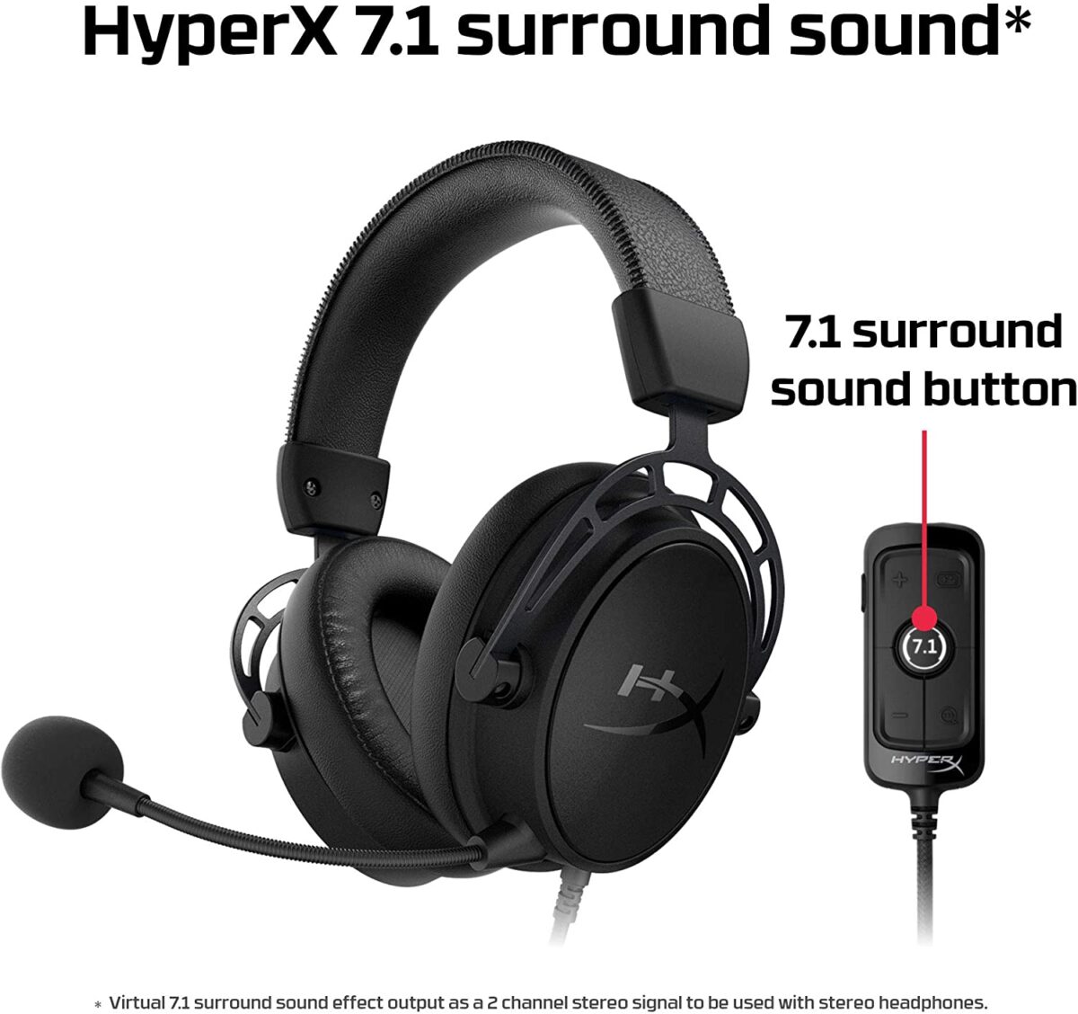 HyperX Cloud Alpha S - Gaming Headset (HX-HSCAS-BL/WW) - Image 7