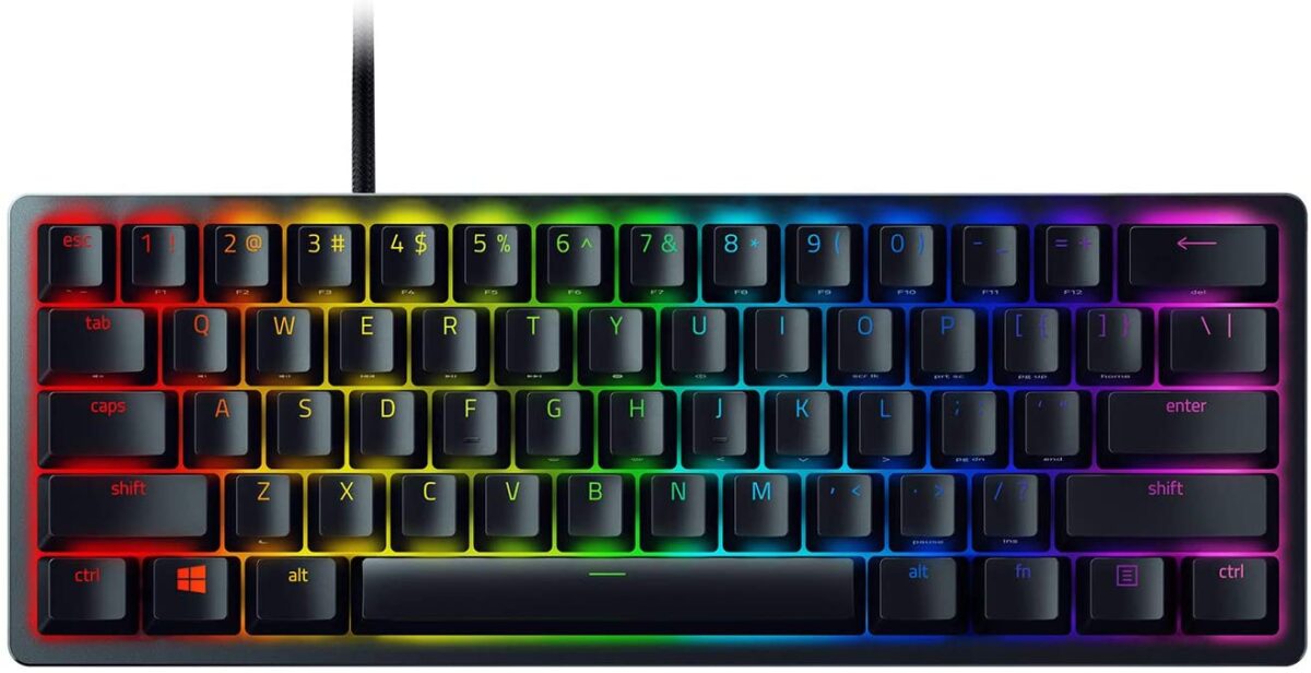 Razer Huntsman Mini 60% Gaming Keyboard PURPLE SWITCH (NORDIC LAYOUT) "OPENBOX" - Image 4