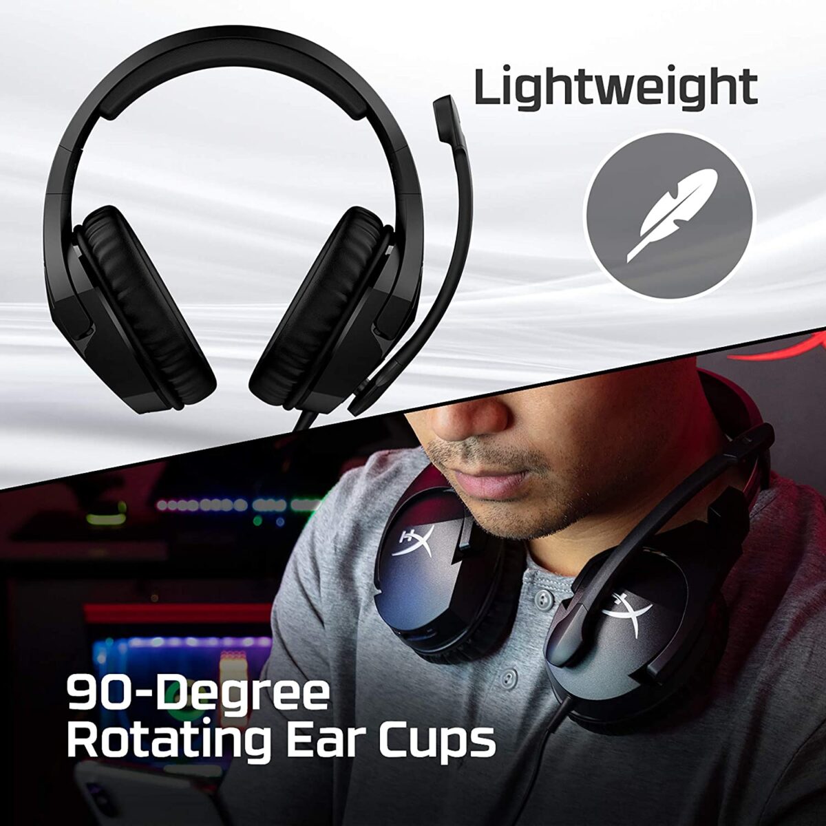 HyperX Cloud Stinger S – Gaming Headset,Virtual 7.1 - Image 3