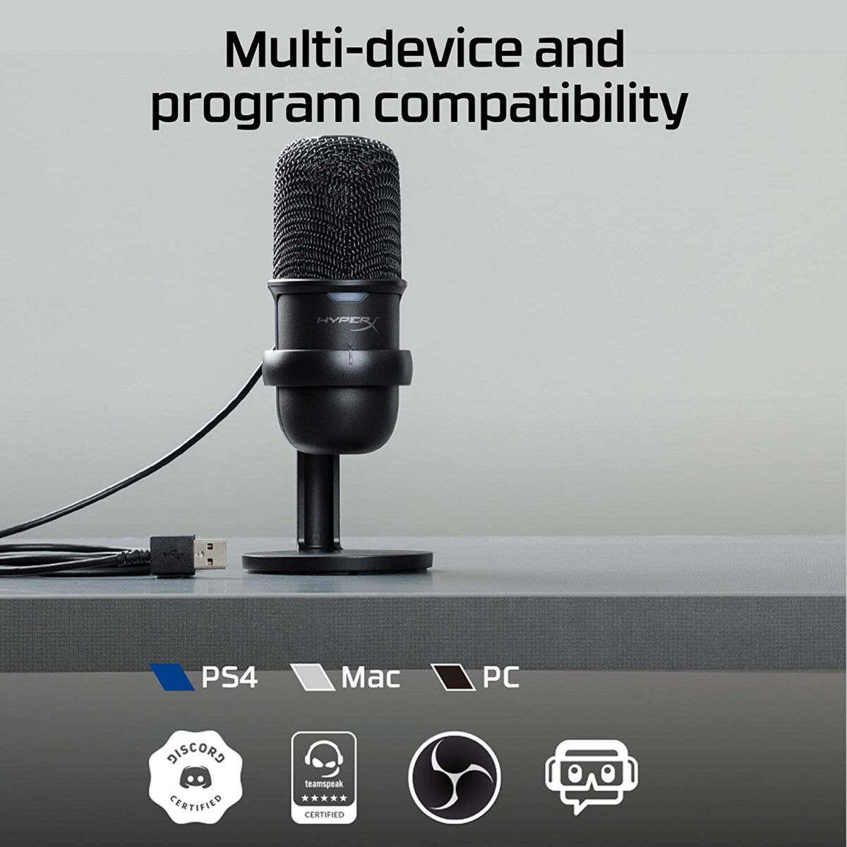 HyperX SoloCast – USB Condenser Gaming Microphone - Image 5