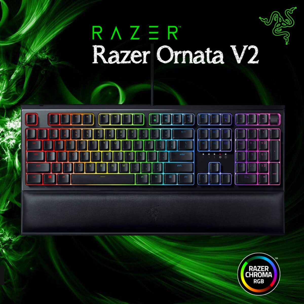 Razer Ornata V2 Mecha A-1500x1500 Razer Ornata V2 Gaming Keyboard  Hybrid OPENBOX - Image 1
