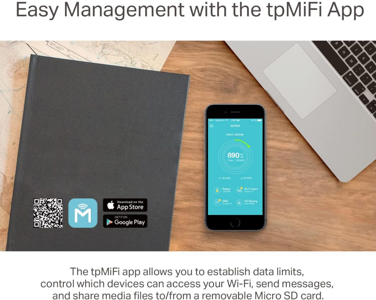 TP-Link M7350 4G LTE MiFi, Portable Travel Wi-Fi, hotspot - Image 7