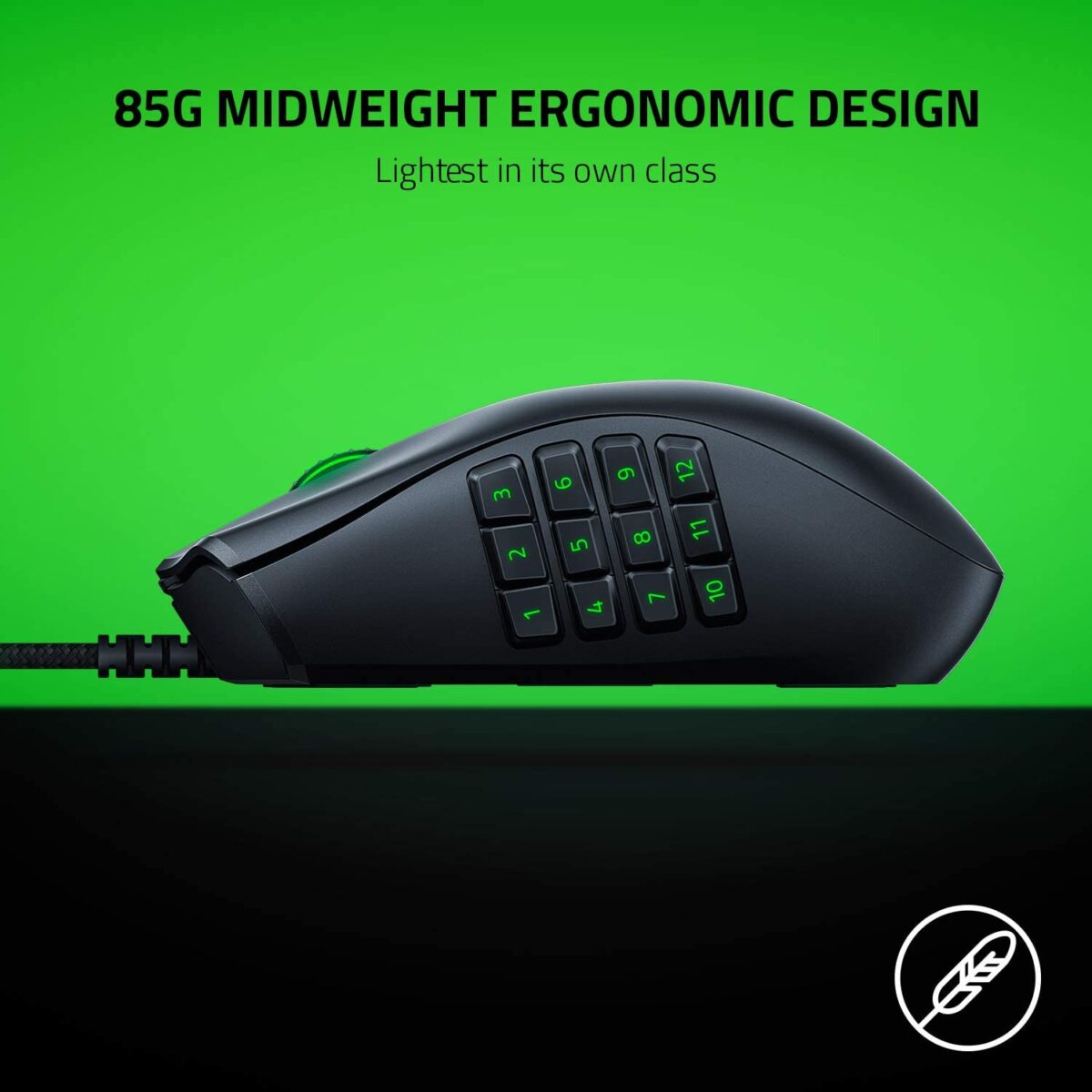 Razer Naga X Wired MMO Gaming Mouse: 18K DPI - Image 6