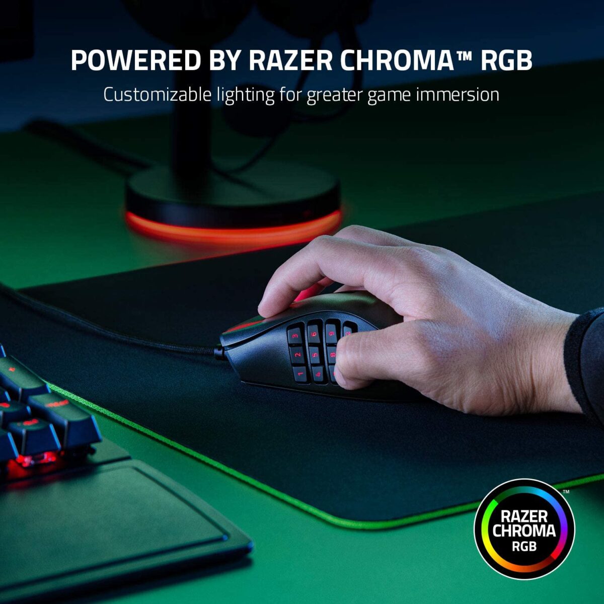 Razer Naga X Wired MMO Gaming Mouse: 18K DPI - Image 3