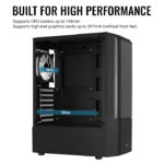 Aerocool Quantum Tempered Glass V2 BLACK - Image 2