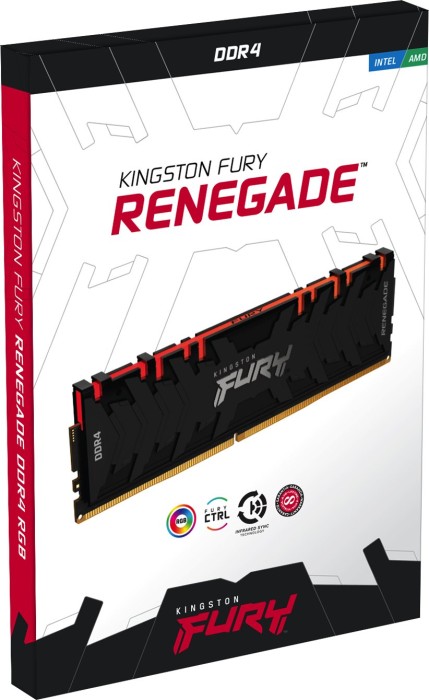 2564497-n4 Kingston Fury Renegade RGB 16 GB 3600 MHz DDR4 CL16 Desktop Memory Single - Image 1