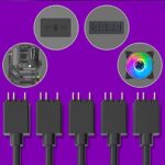 Cooler Master ARGB 1-to-5 Splitter  3-Pin LED Connector - Image 6