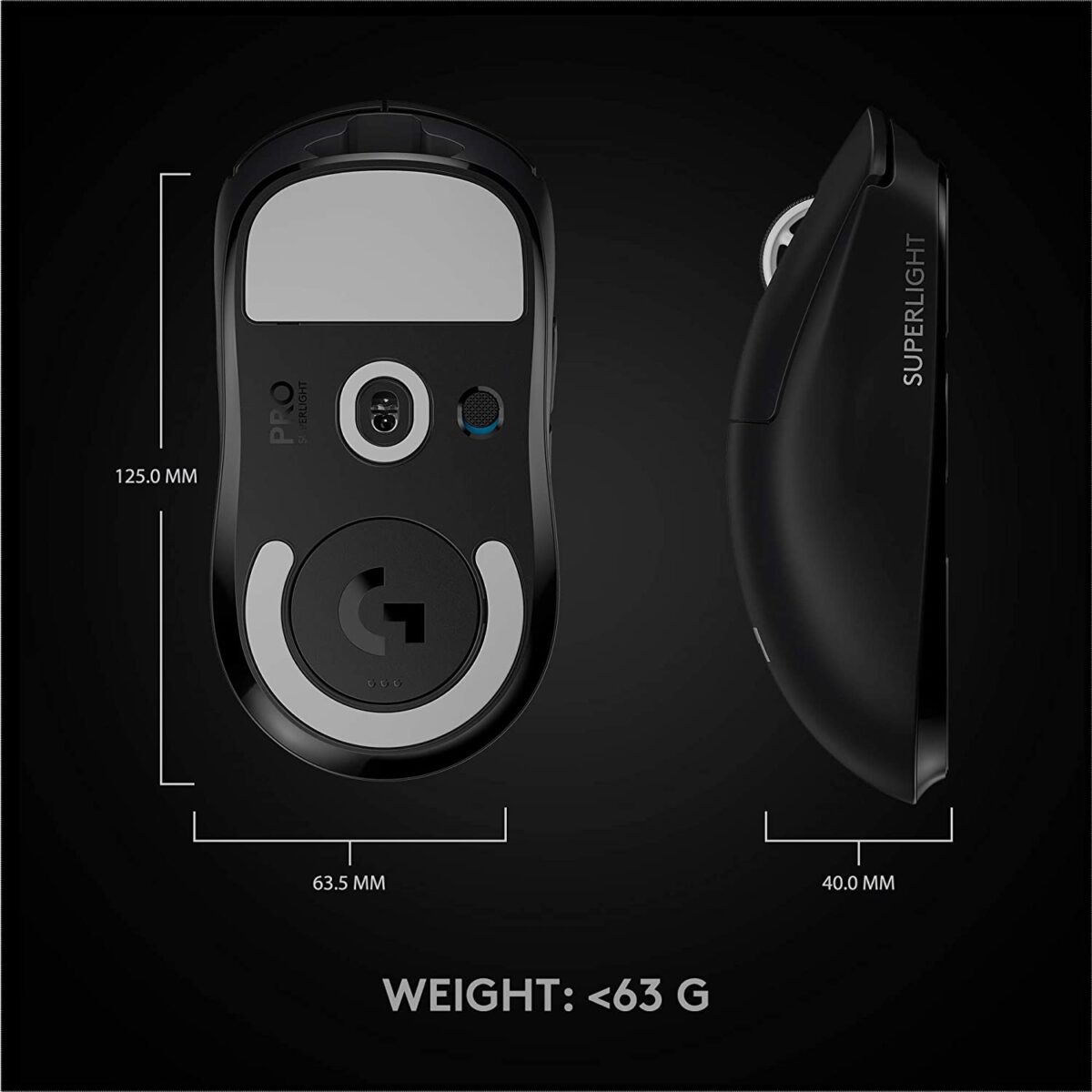 71F5ulIF-UL._AC_SL1500_ Logitech G PRO X SUPERLIGHT Wireless  BLK"OPENBOX" - Image 4