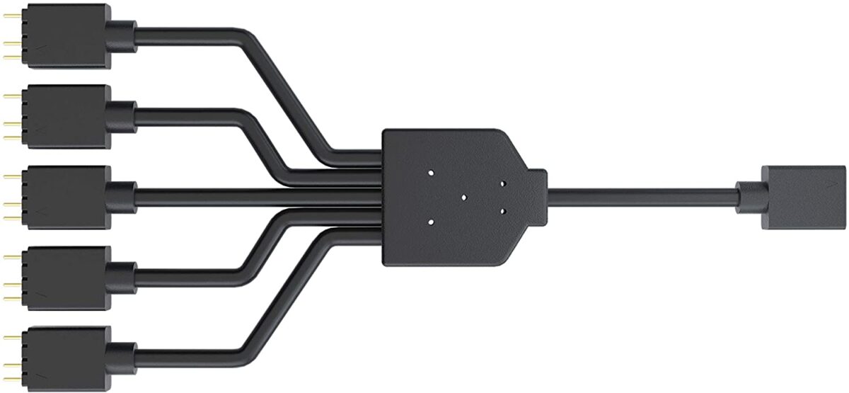 Cooler Master ARGB 1-to-5 Splitter  3-Pin LED Connector - Image 5