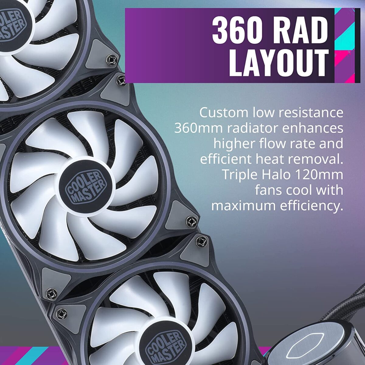 Cooler Master MasterLiquid ML360 Illusion AIO CPU ARGB - Image 3