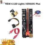 New Ver 010s Plus Pci-E Pcie Riser Card 010s 8 CAPACITOR