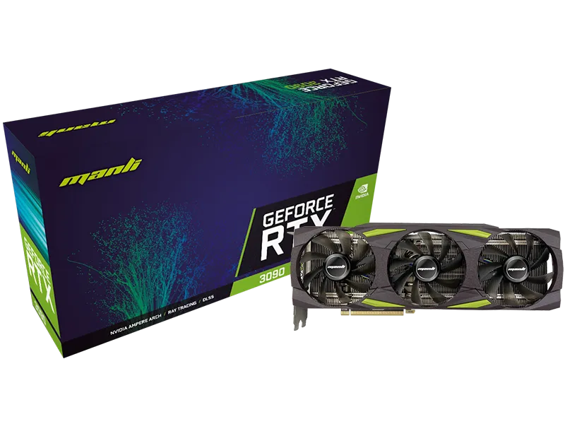Manli GeForce NVIDIA RTX™ 3090 24GB GDDR6X (USED) - Image 1