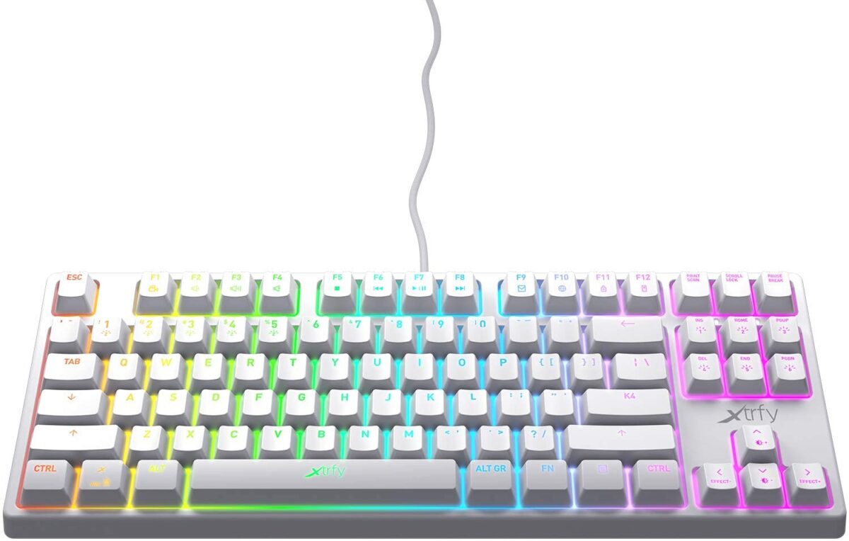 Xtrfy K4 TKL RGB White Compact Mechanical Gaming Keyboard "OPENBOX" - Image 4