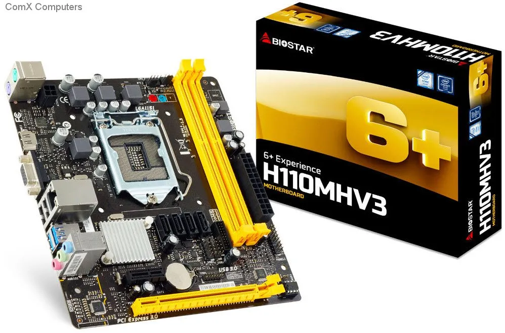 h110mhv3_1 Biostar H110MHV3  Chipset LGA 1151 Motherboard DDR3 - Image 1