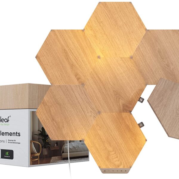 Nanoleaf Elements - Wood Look Hexagons Smarter Kit (7 Panels)