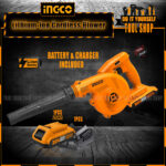 Ingco Original Lithium-Ion Blower with Battery & Charger 20V