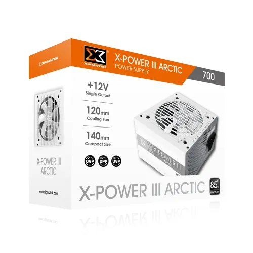 XIGMATEK X-Power III Arctic 700W Power Supply WHITE