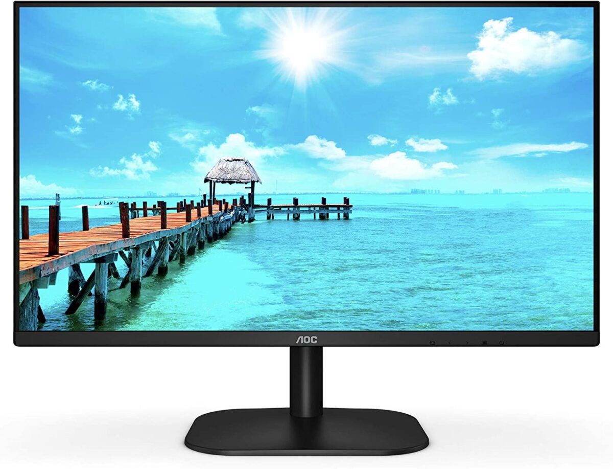 AOC 24" FHD (1920 × 1080) 75HZ FRAMELESS ULTRA SLIM VA 6ms | 24B2XHM - Image 2
