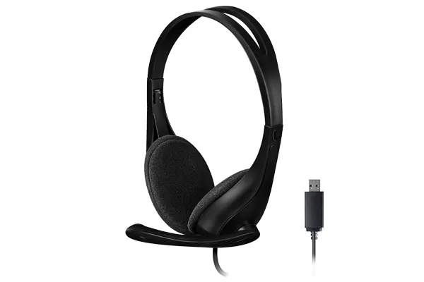 A4Tech HU-9 USB Headphone - Light Weight- With Mic - Image 1