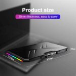 YL-019 RGB Notebook Cooler Pad With Stand - Image 2