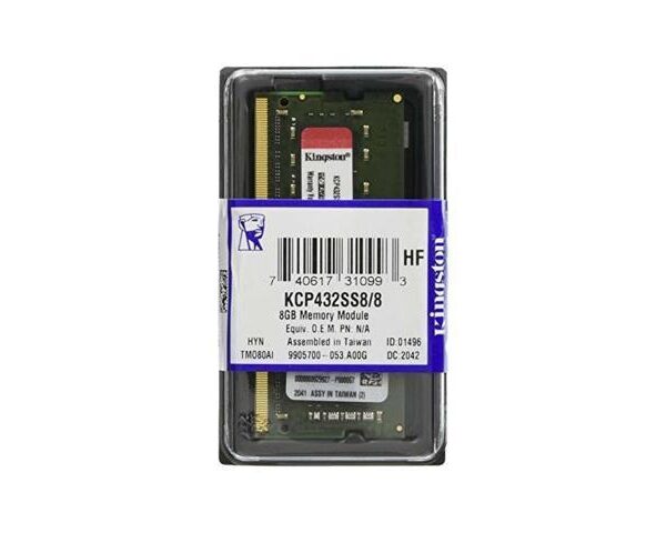Kingston KCP432SS8/8 8GB DDR4 3200 RAM NOTEBOOK
